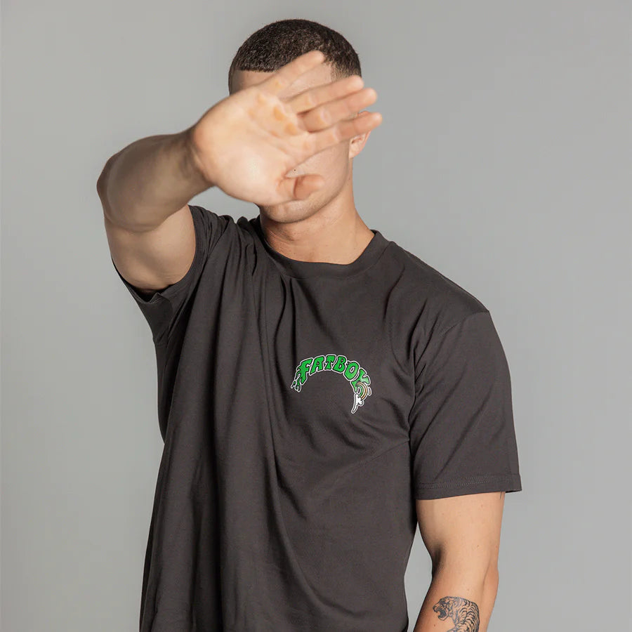 Fatboy Tee - Skull Wheel Green