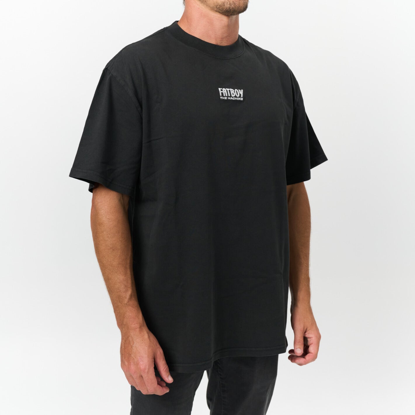 Fatboy Tee - Fatboy Embroidered Coal