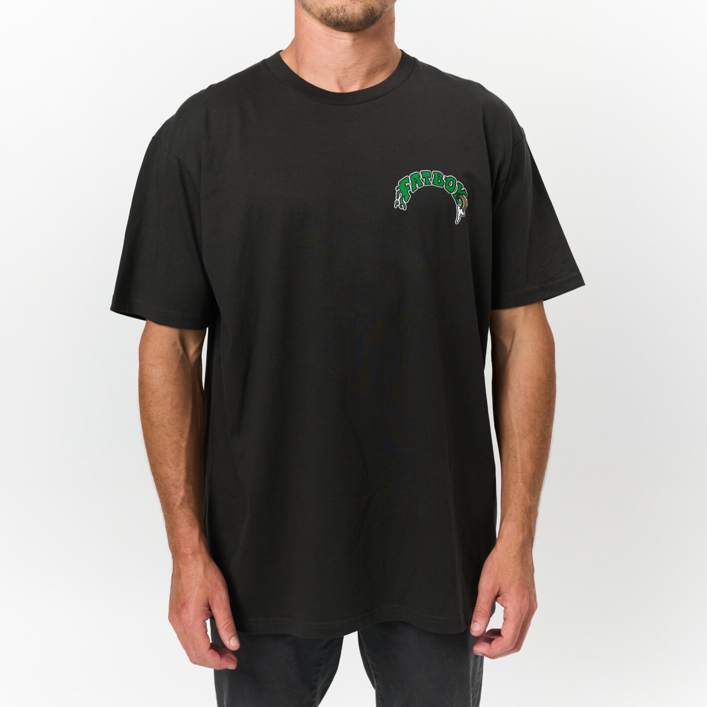 Fatboy Tee - Skull Wheel Green