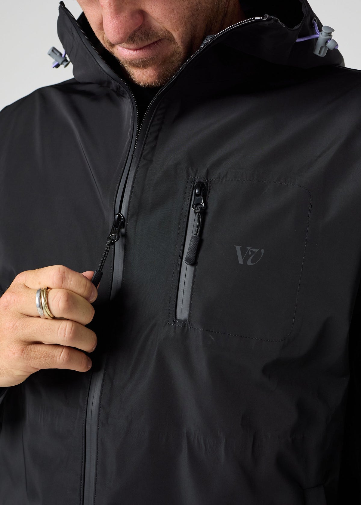 DISCOVERY WATERPROOF JACKET : BLACK