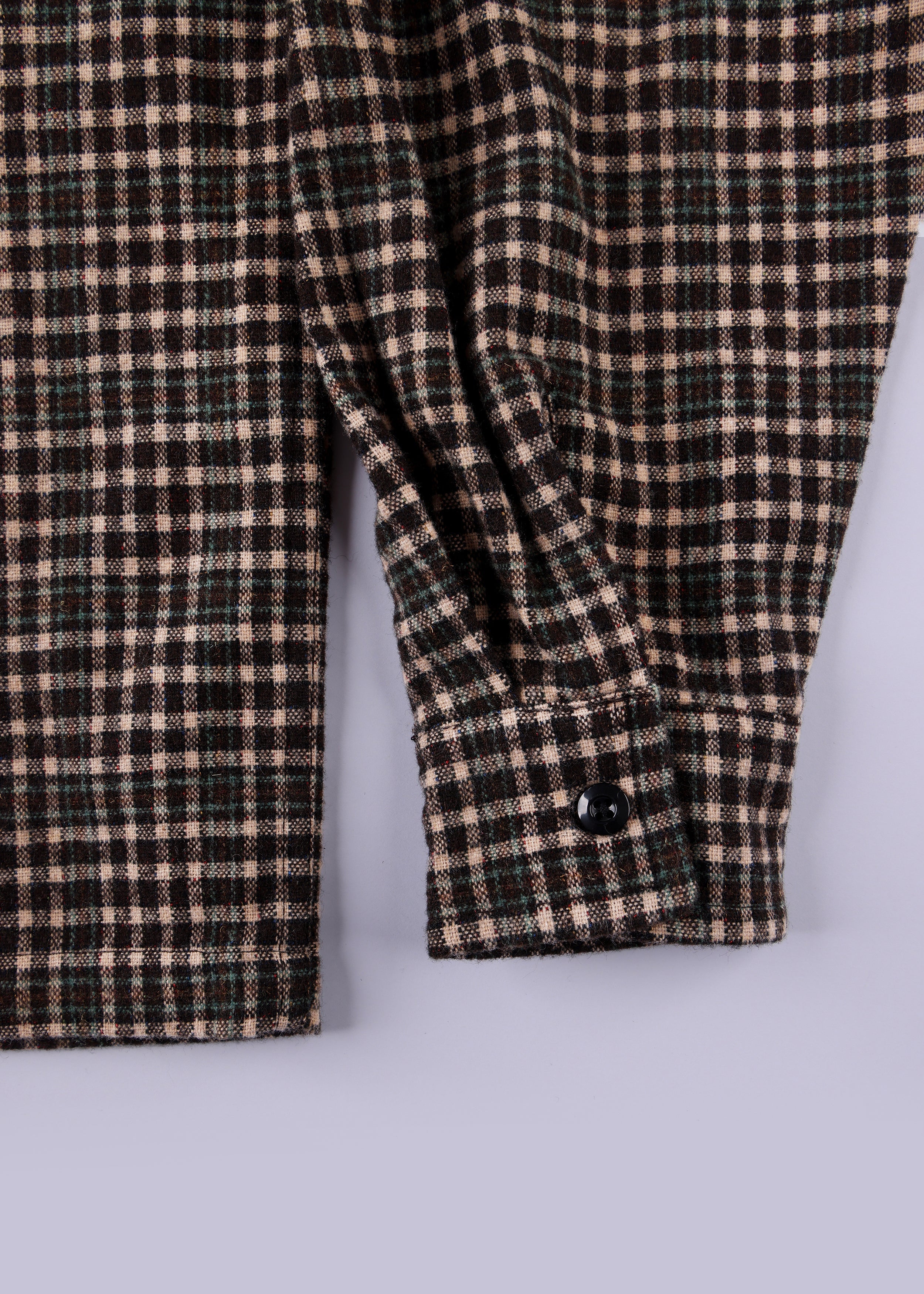 PLAID OFF TRACK SHIRT : BROWN
