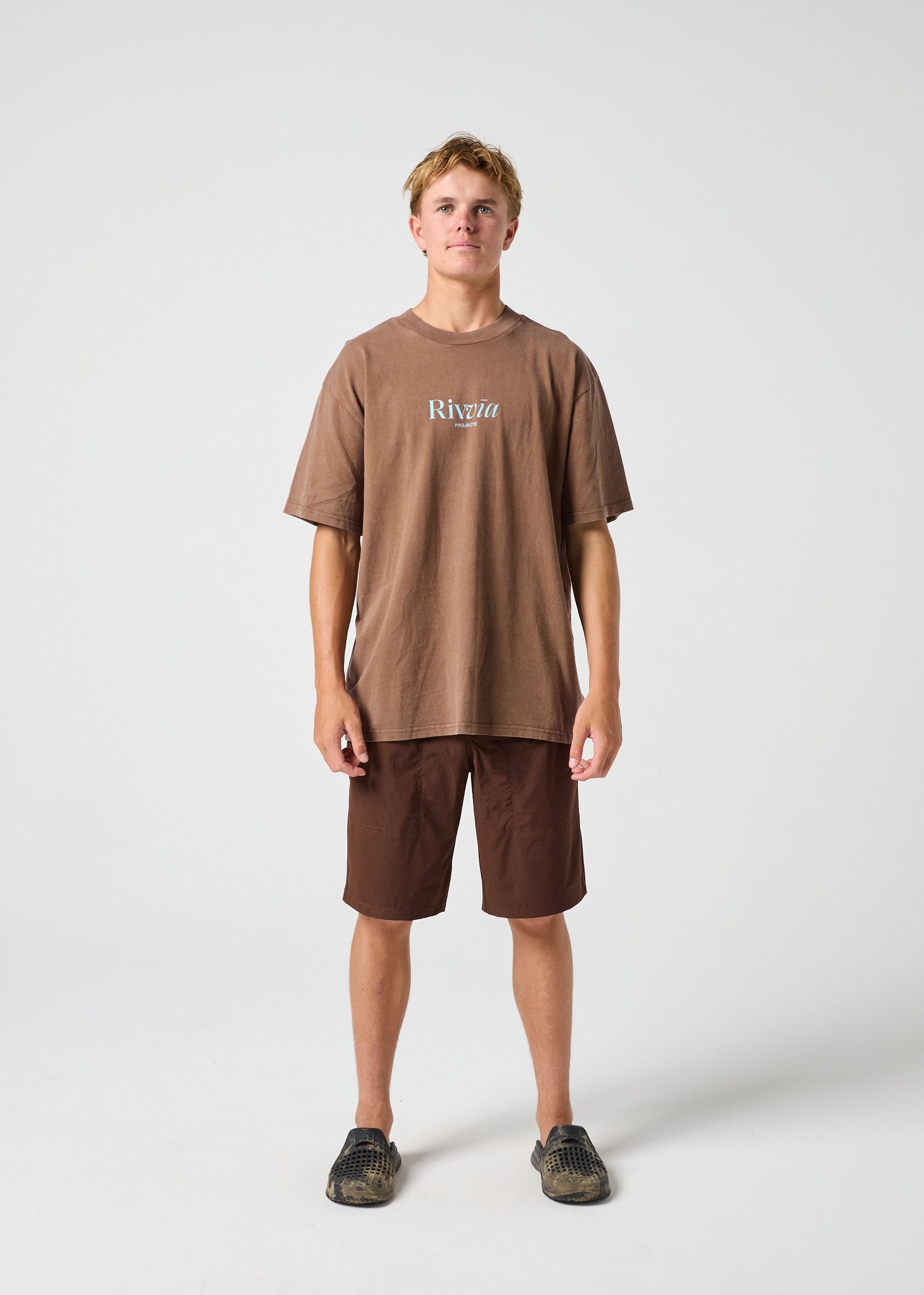DAILY RELAXED FIT T-SHIRT : BROWN