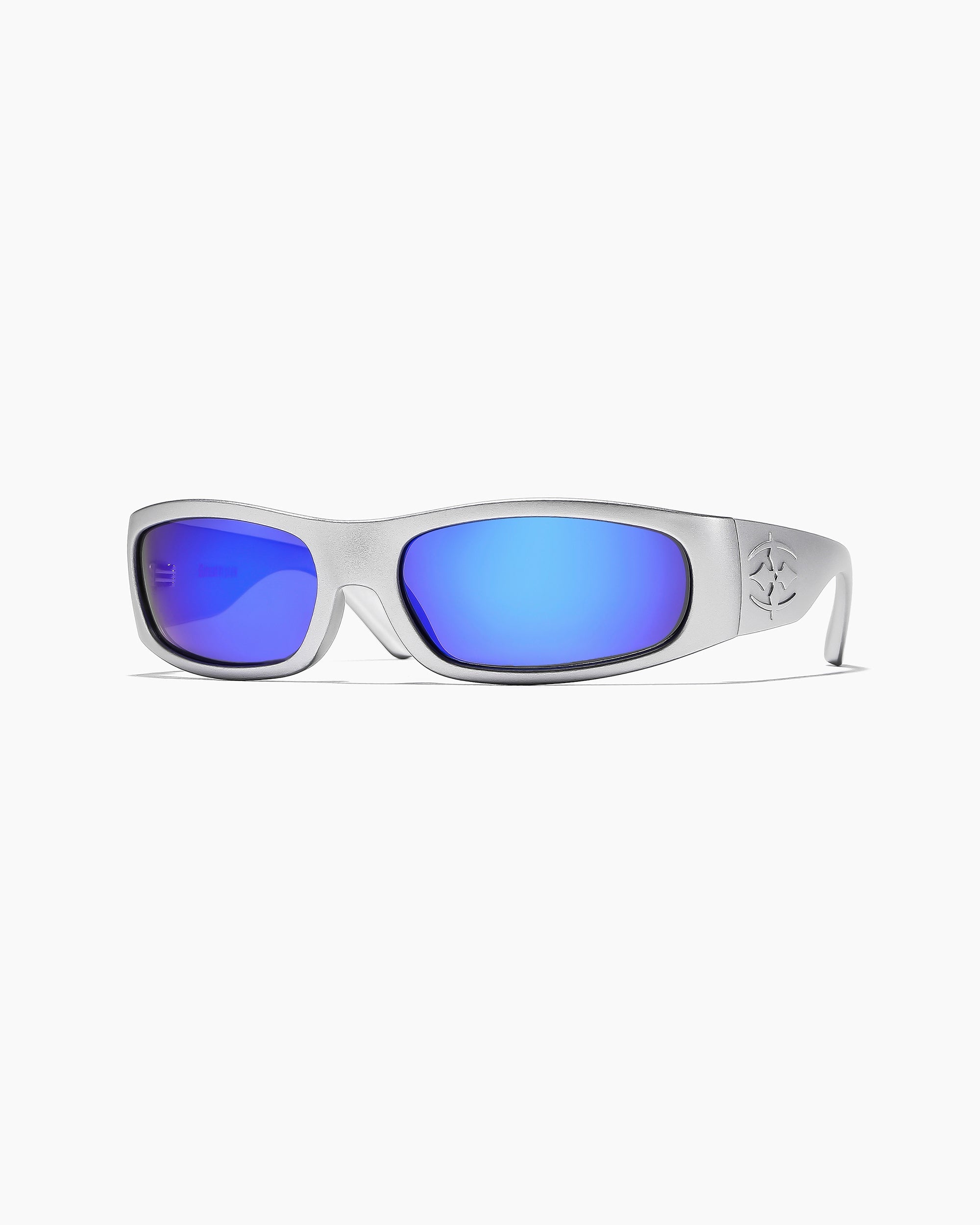 PARASITE - MATTE CHROME / BLUE REFLECTIVE POLARISED