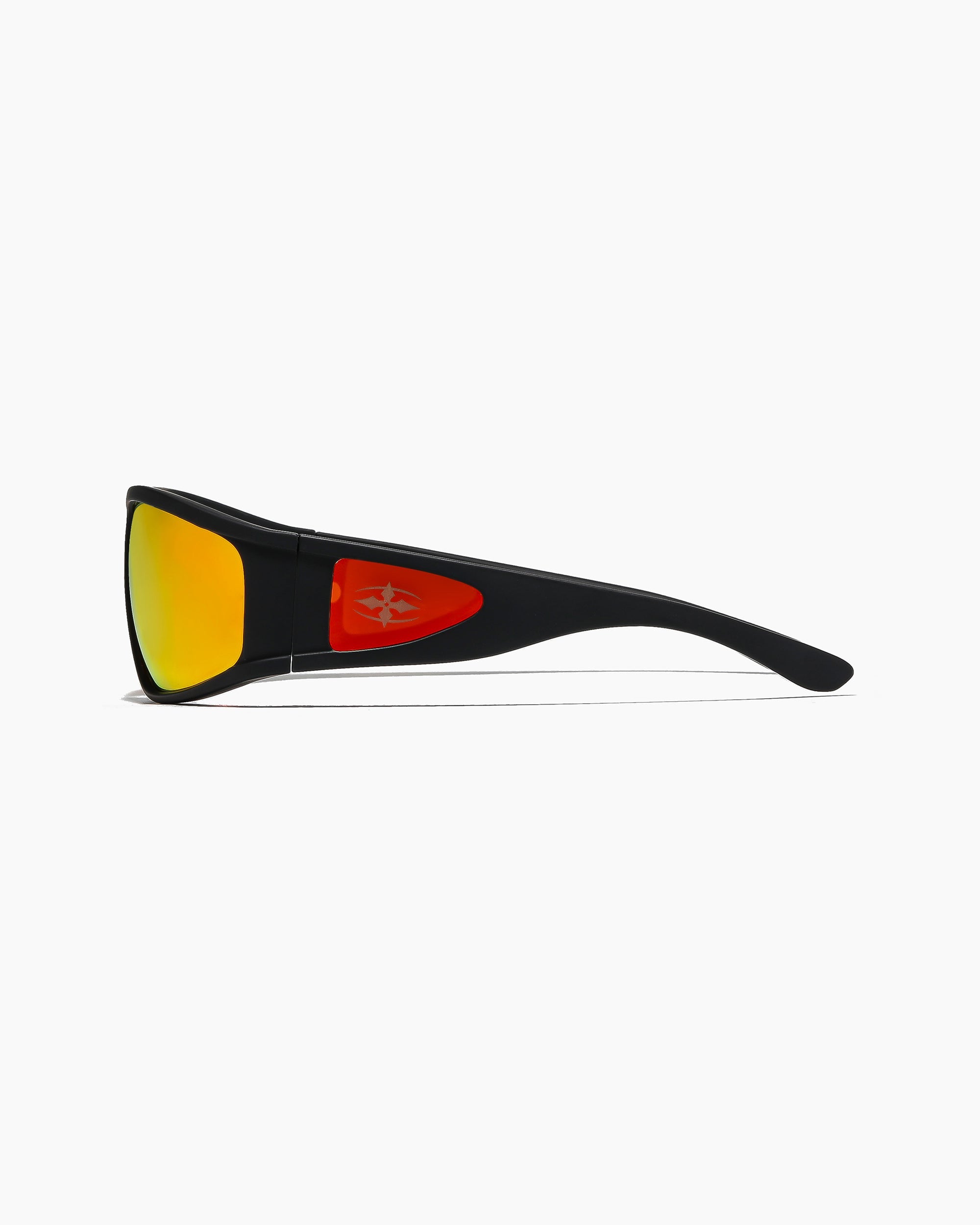 THE VACATIONER - MATTE BLACK / ORANGE REFLECTIVE POLARISED