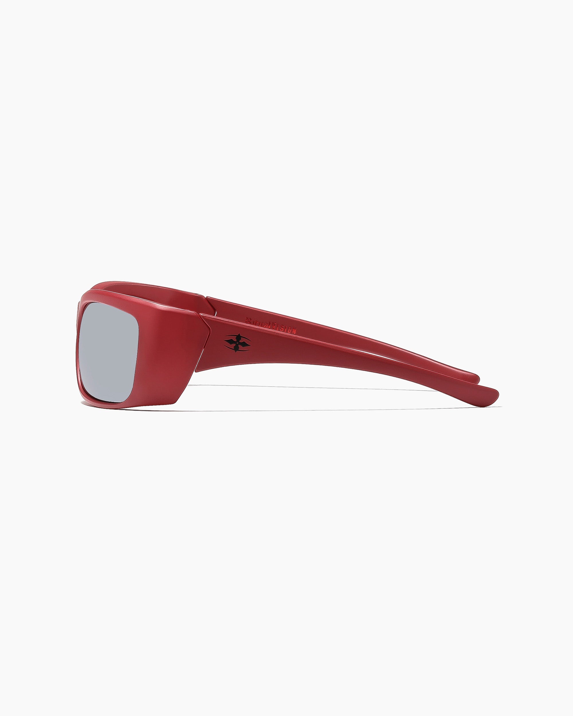 SABOTAGE - MATTE DARK RED / BLACK MIRROR POLARISED