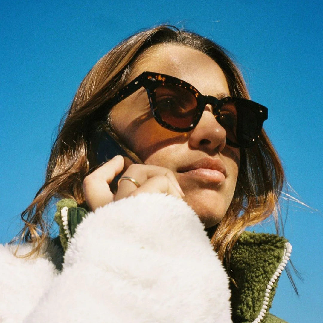 Dylan - Crystal Dark Tortoise Poliert / Bronze