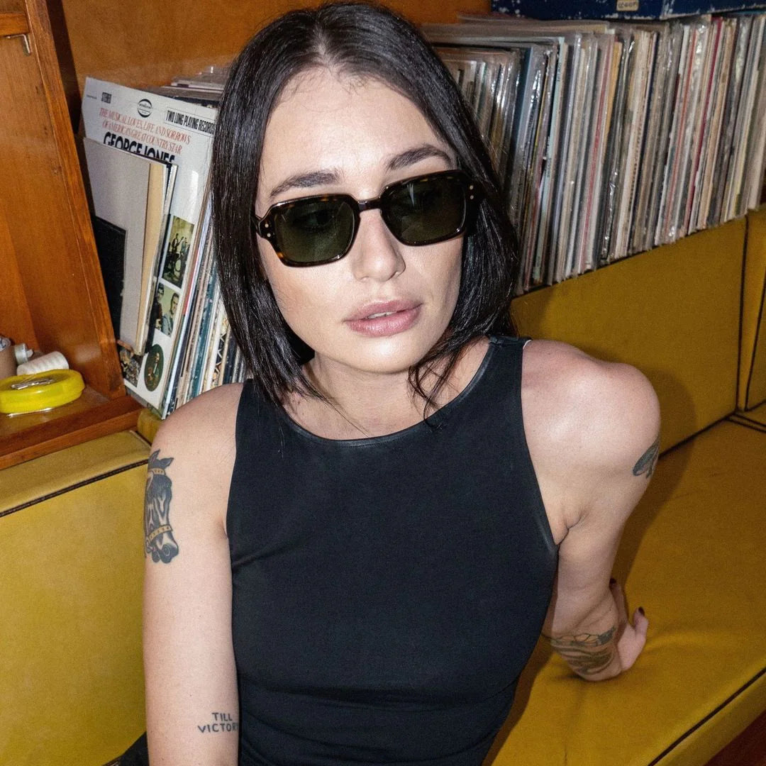 Wilson - Schildpatt poliert / Grün polarisiert