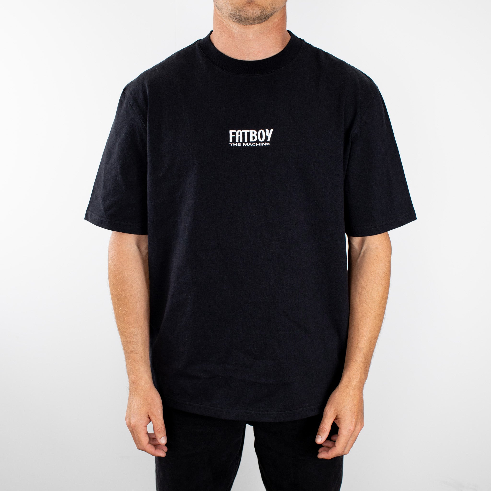 Fatboy Tee - Fatboy Embroidered Black