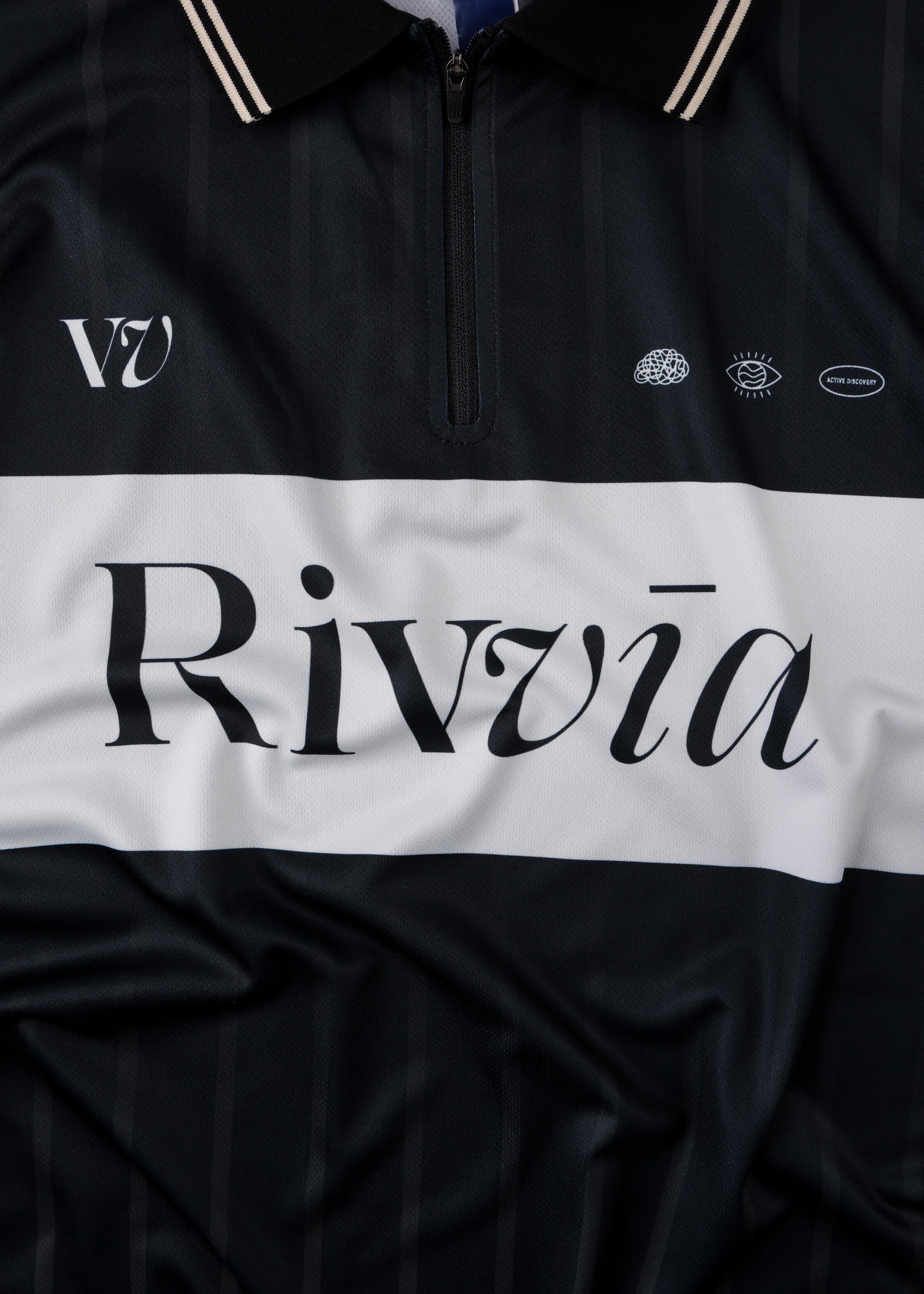 TEAM VV LS POLO : BLACK BONE