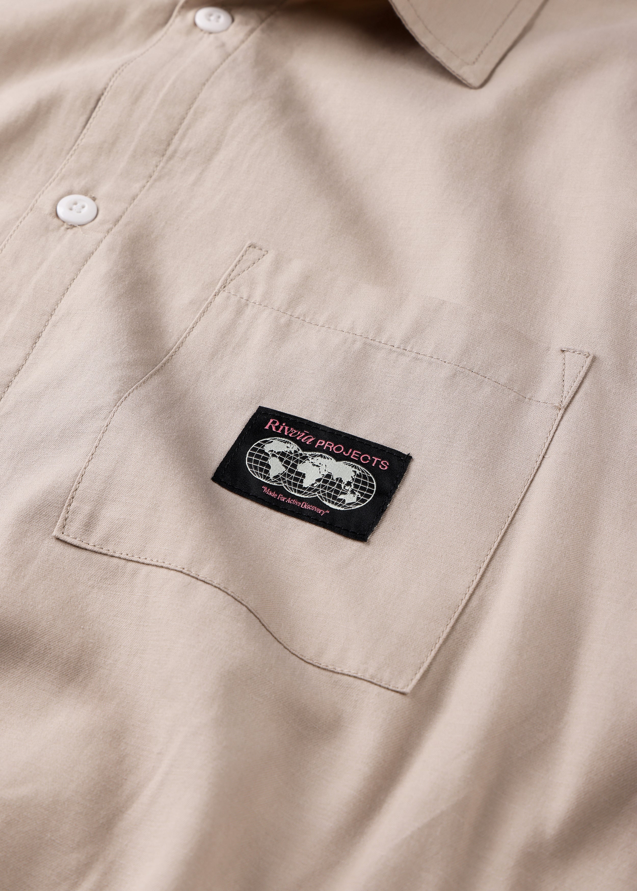 VV WORLD CONNECTION SS SHIRT : BONE