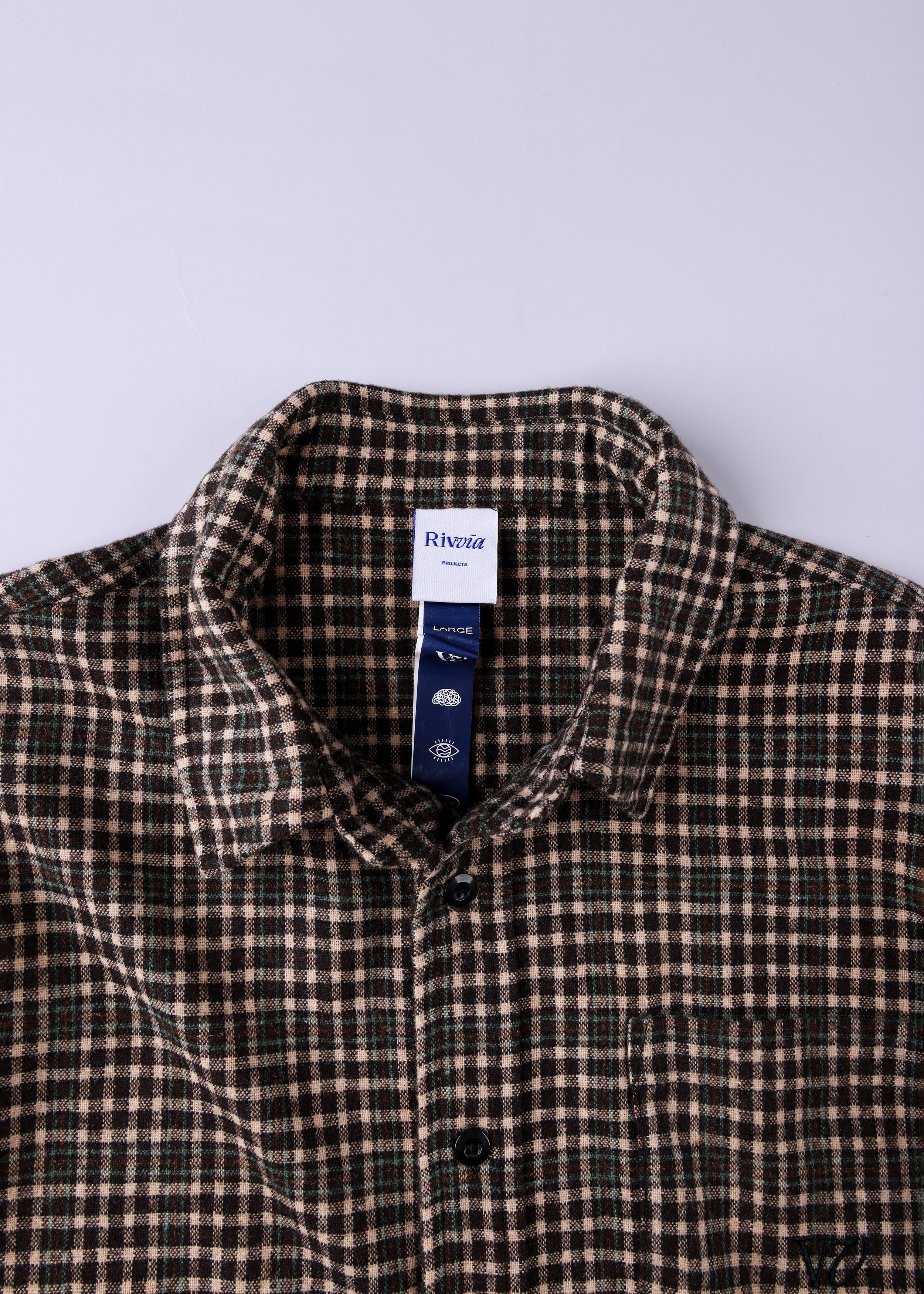 PLAID OFF TRACK SHIRT : BROWN