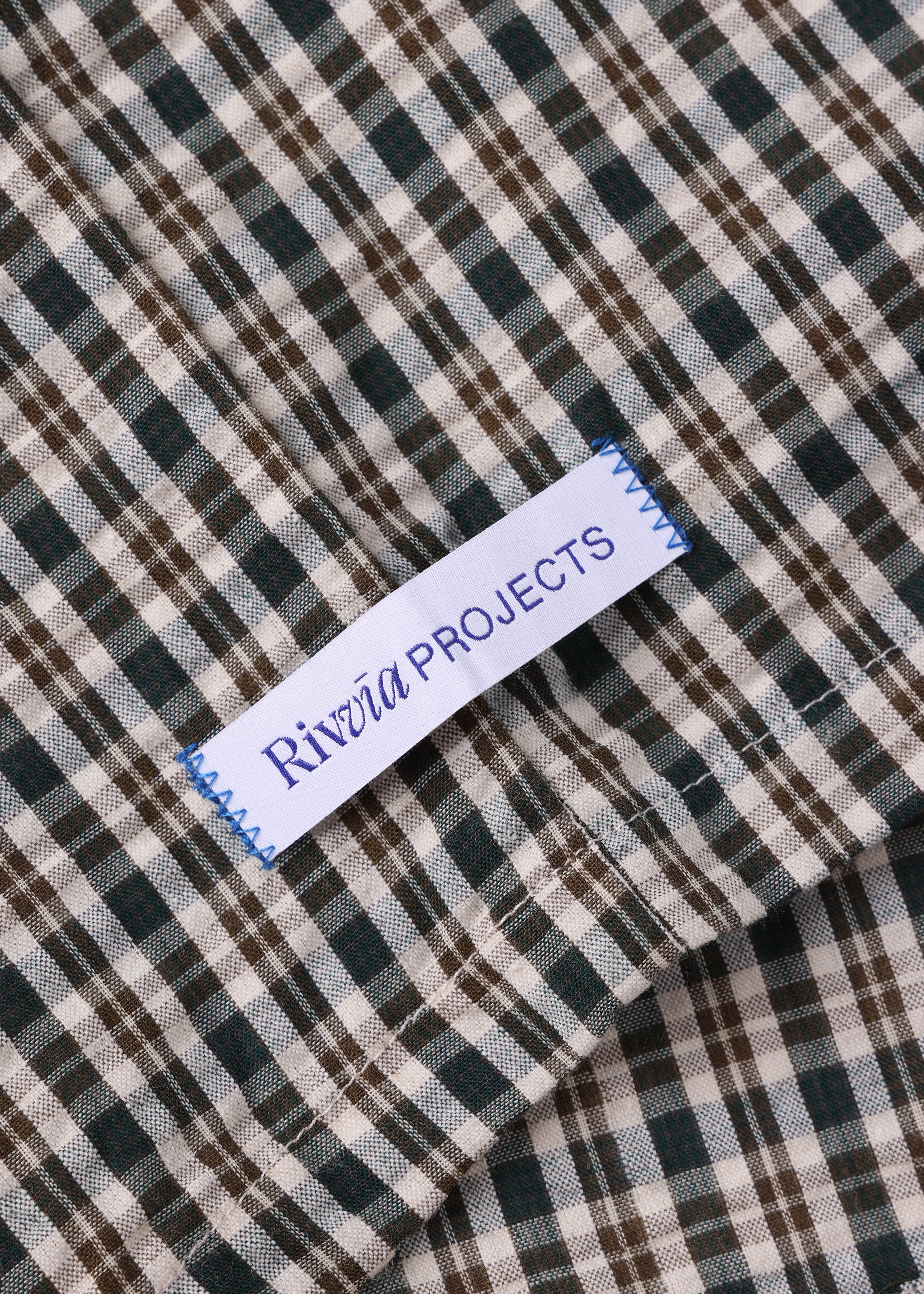 BOX LOGO SS SHIRT : GREEN CHECK