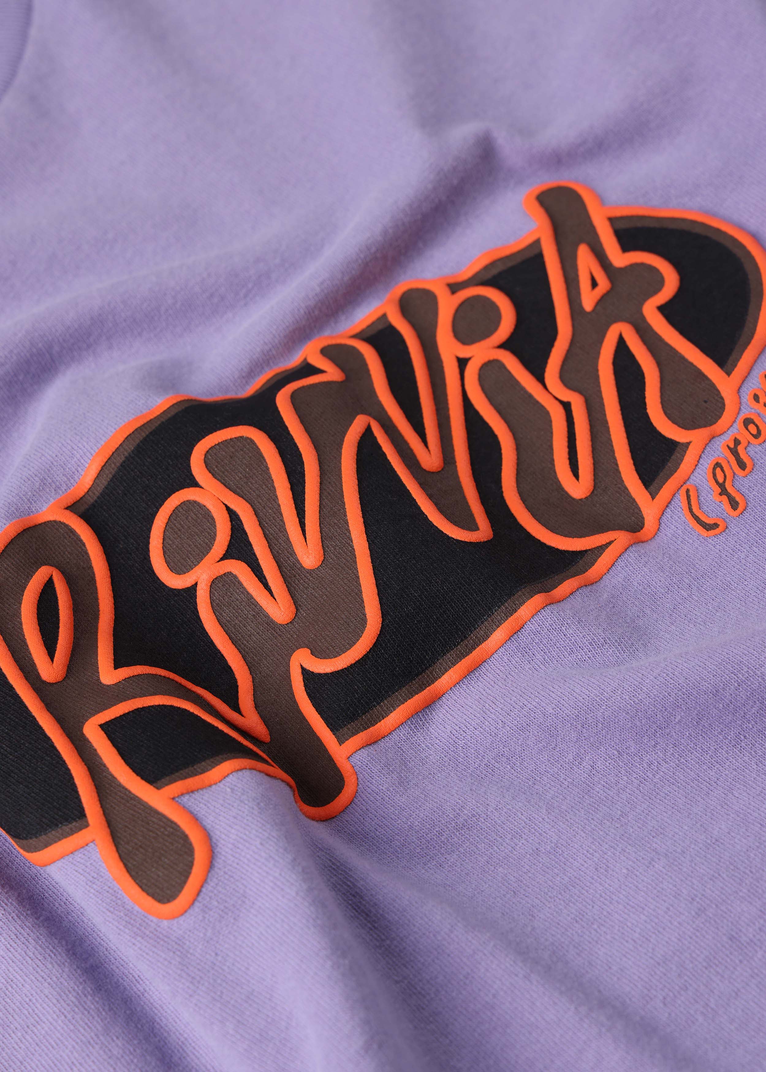 OVAL GRAF RELAXED FIT T-SHIRT : WASHED PURPLE