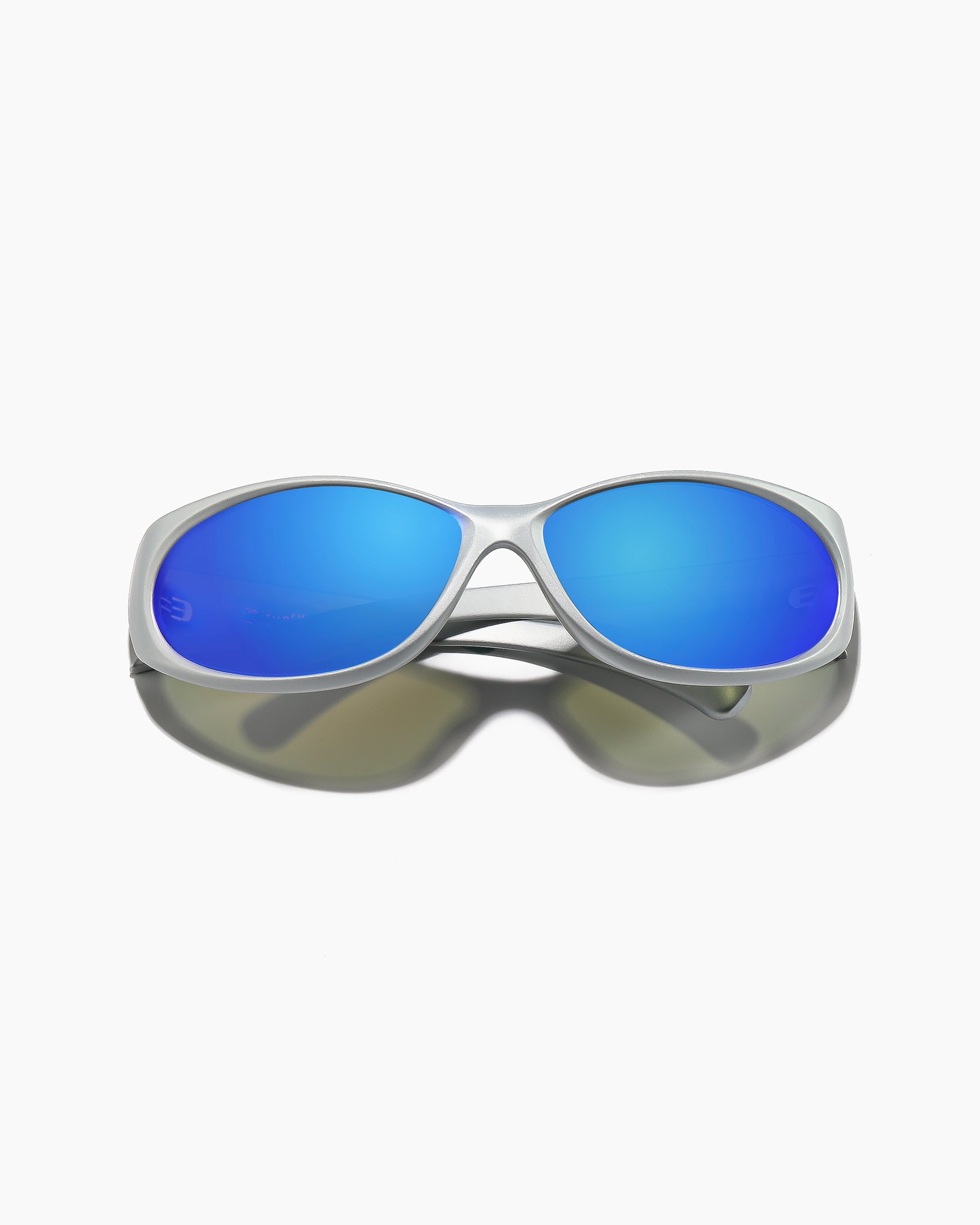 DEMON SPEED - MATTE CHROME / BLUE REFLECTIVE POLARISED