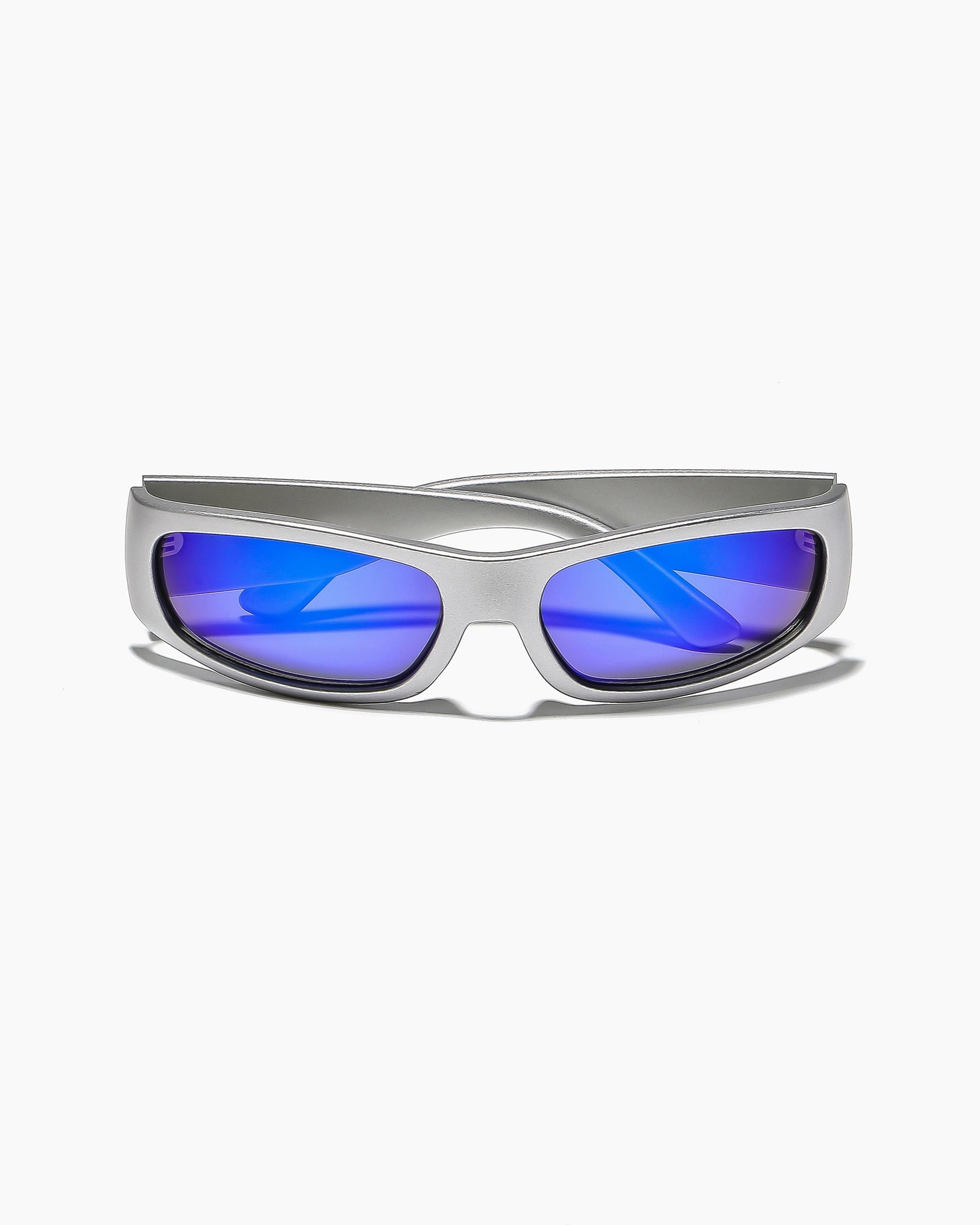 PARASITE - MATTE CHROME / BLUE REFLECTIVE POLARISED