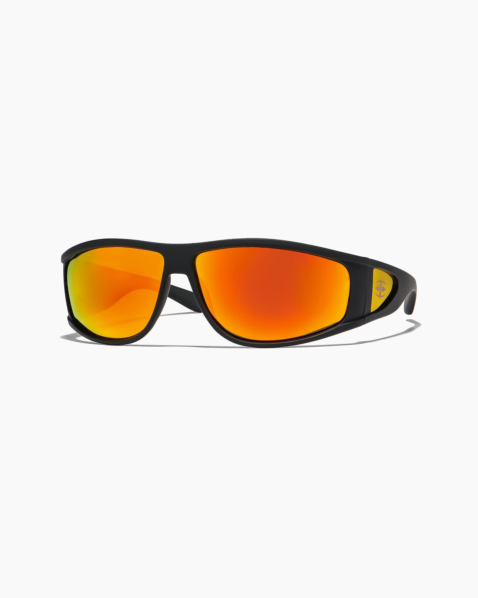 THE VACATIONER - MATTE BLACK / ORANGE REFLECTIVE POLARISED