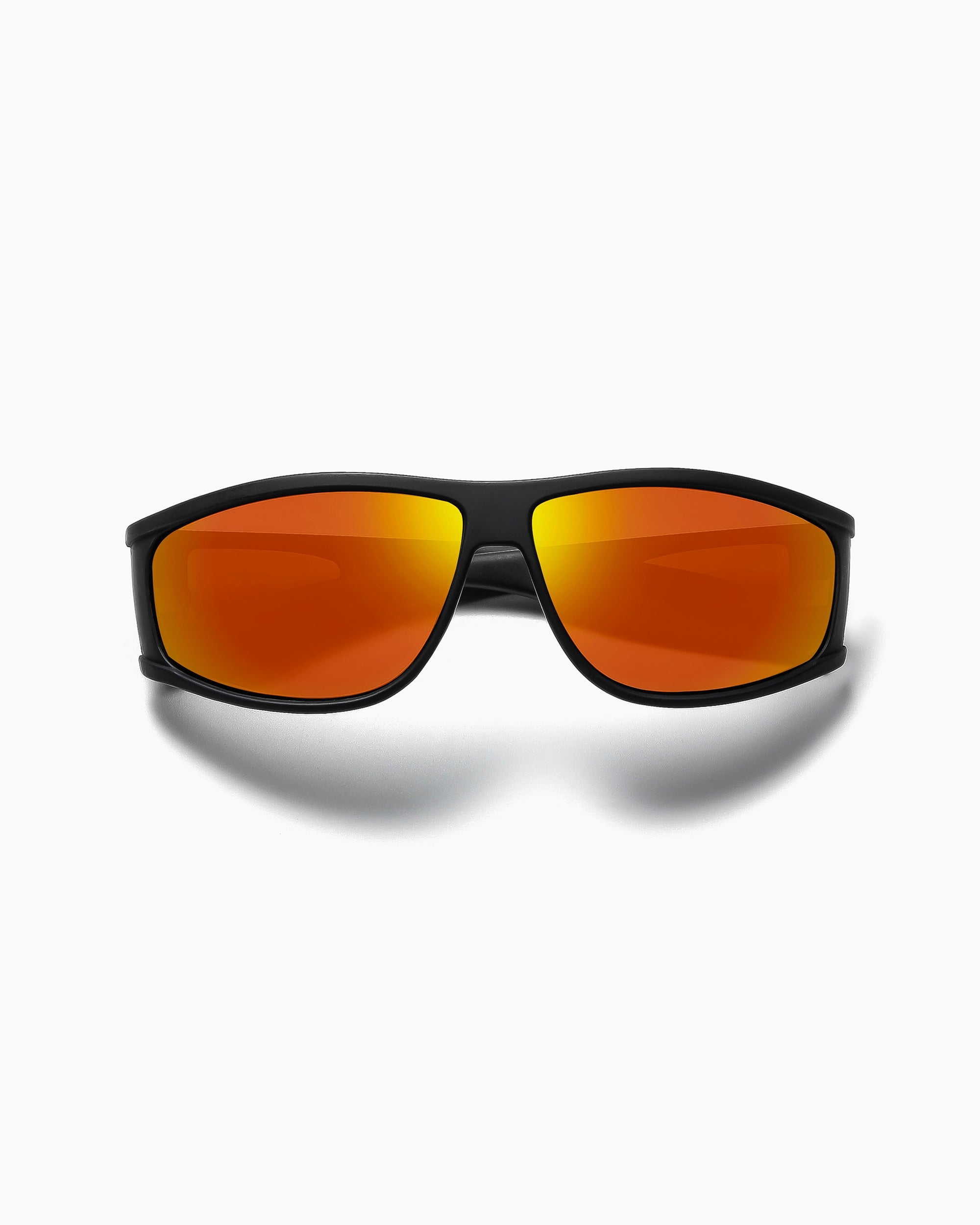 THE VACATIONER - MATTE BLACK / ORANGE REFLECTIVE POLARISED