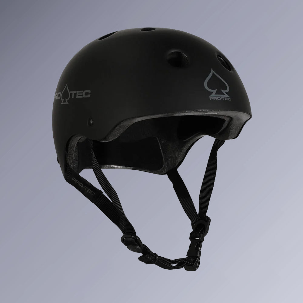 Protec Classic Helmet - Matte Black (Certified)